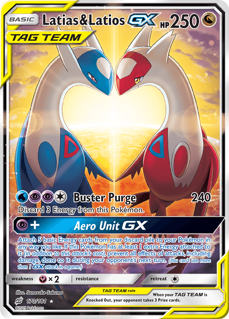 Card artwork for Latias & Latios GX #170