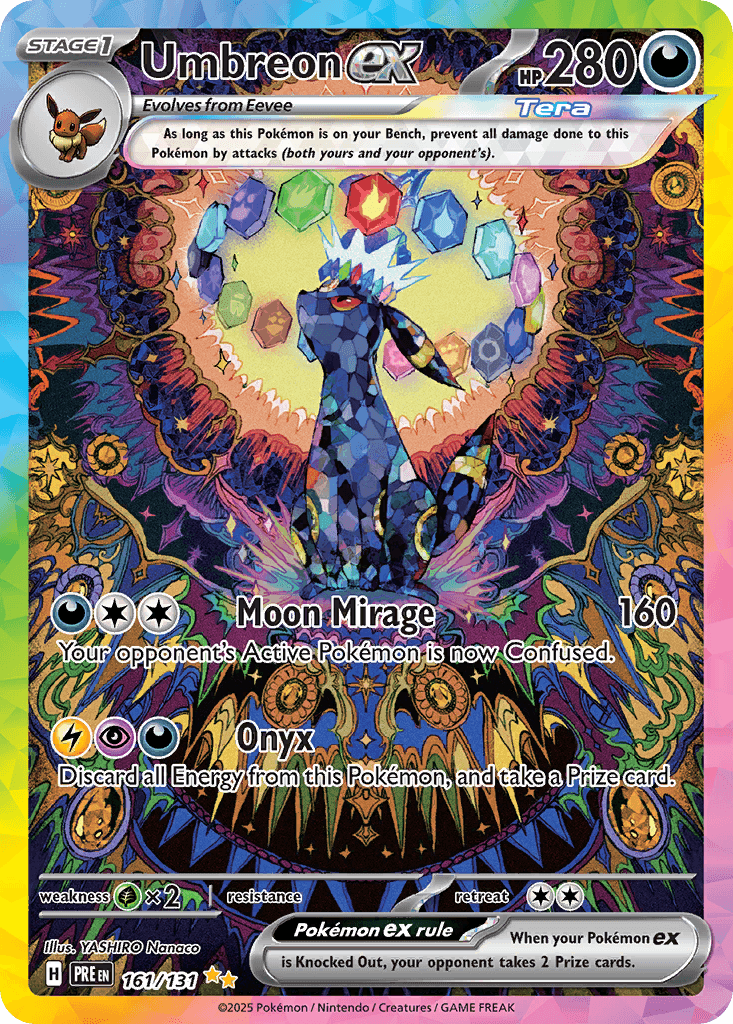 Card artwork for Umbreon ex #161